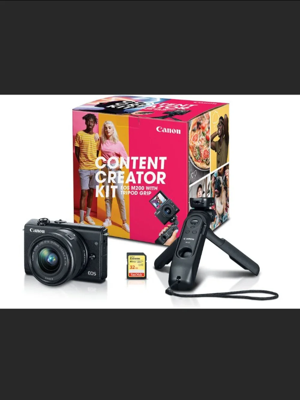 Canon EOS M200 Mirrorless Camera Bundle – Black | Great Condition